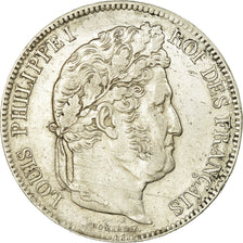 Moeda, França, Louis-Philippe, 5 Francs, 1832, Nantes, EF(40-45), Prata