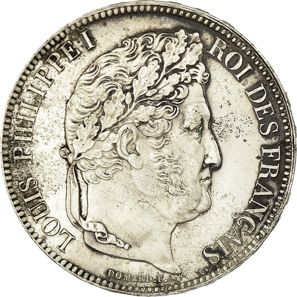 Coin, France, Louis-Philippe, 5 Francs, 1834, Nantes, EF(40-45), Silver