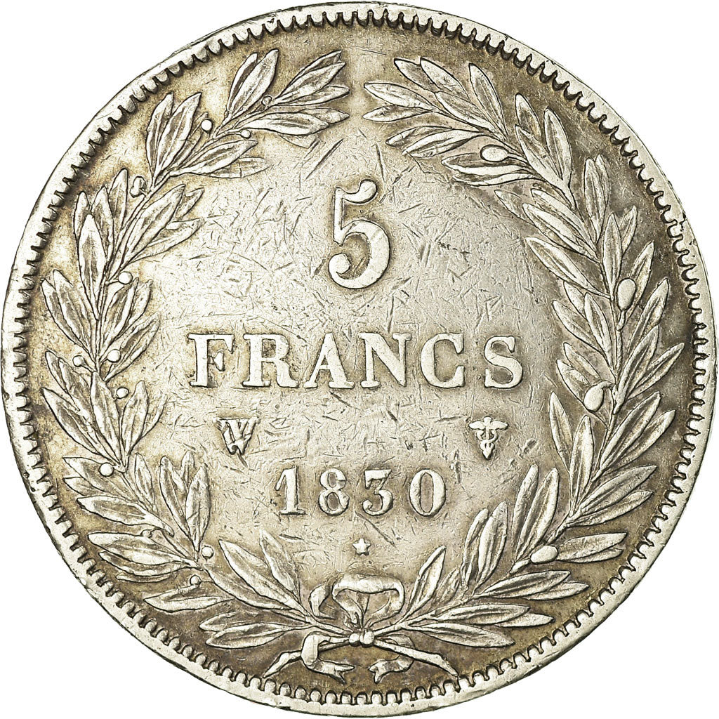 Coin, France, Louis-Philippe, 5 Francs, 1830, Lille, Sans le I, EF(40-45)