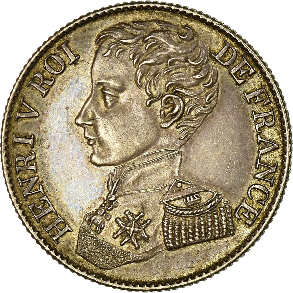 Monnaie, France, Henri V, Franc, 1831, ESSAI, SUP, Argent, Gadoury:451, KM:28.2