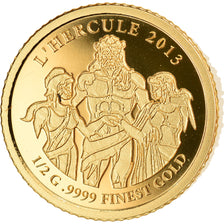 Coin, Samoa, Hercule, 5 Dollars, 2013, MS(65-70), Gold, KM:246