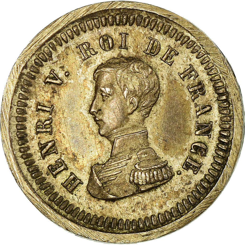 Moneta, Francia, Henri V, 5 Centimes, 1832, ESSAI, SPL-, Argento, Gadoury:142