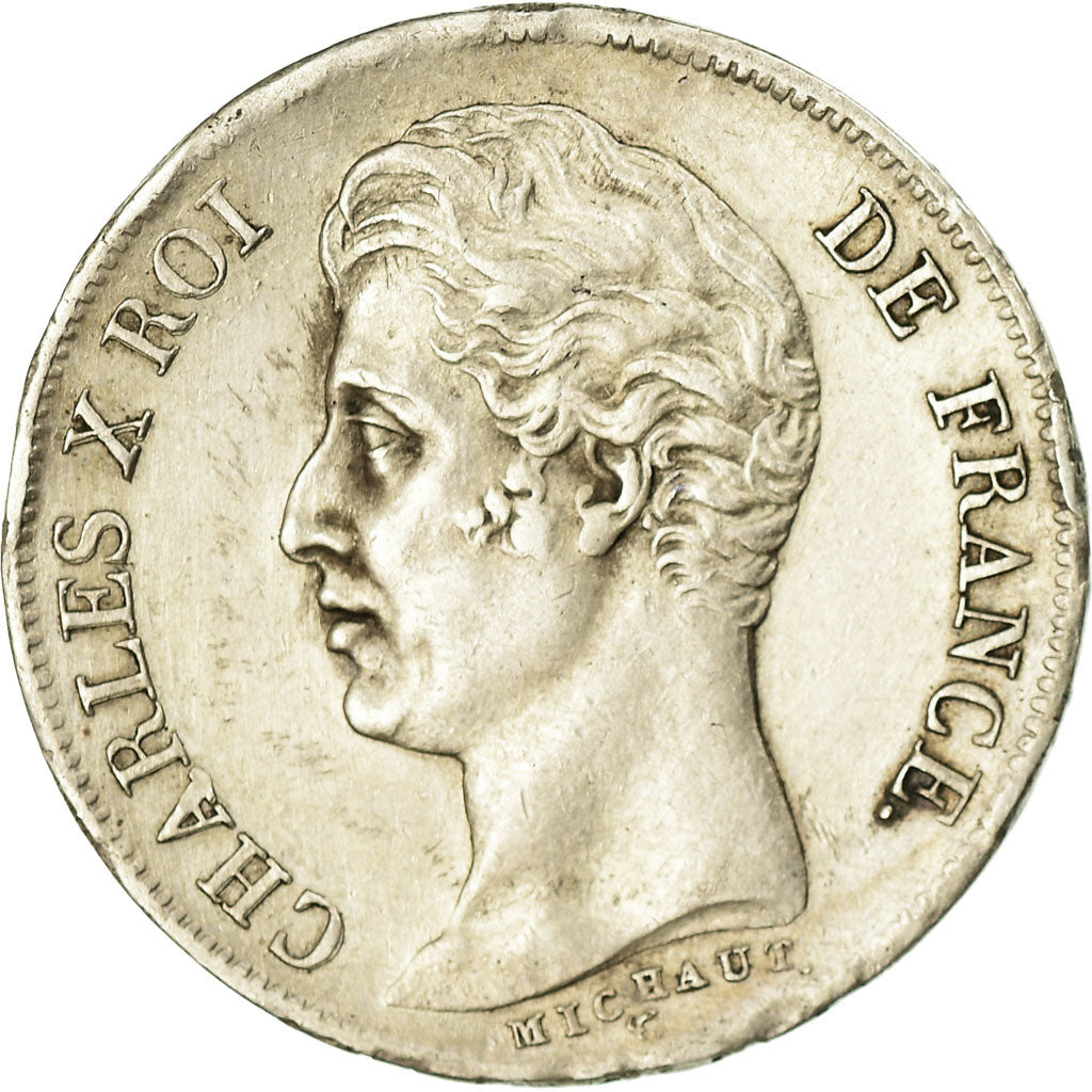 Coin, France, Charles X, Franc, 1829, Marseille, EF(40-45), Silver, KM:724.10