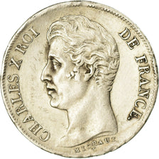 Coin, France, Charles X, Franc, 1829, Marseille, EF(40-45), Silver, KM:724.10