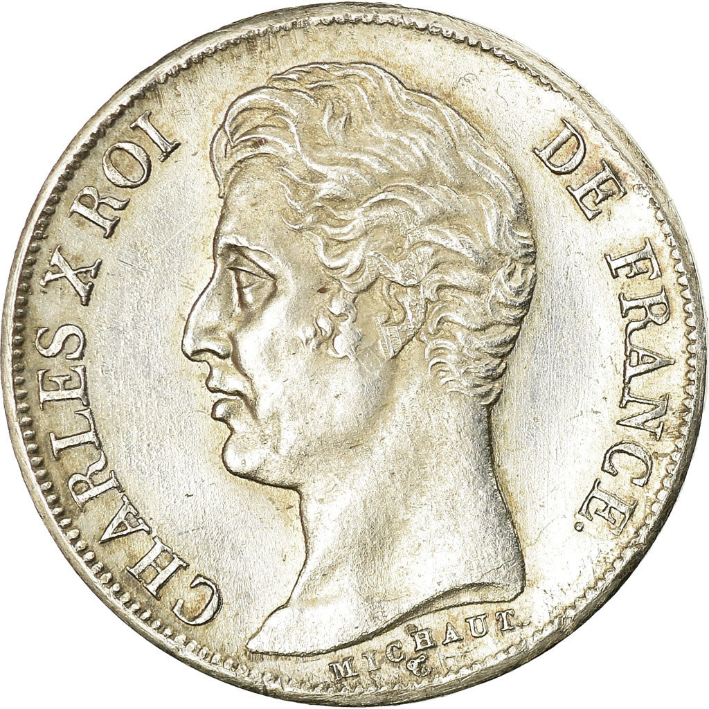 Monnaie, France, Charles X, Franc, 1828, Bordeaux, SUP+, Argent, KM:724.7