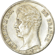 Monnaie, France, Charles X, Franc, 1828, Bordeaux, SUP+, Argent, KM:724.7