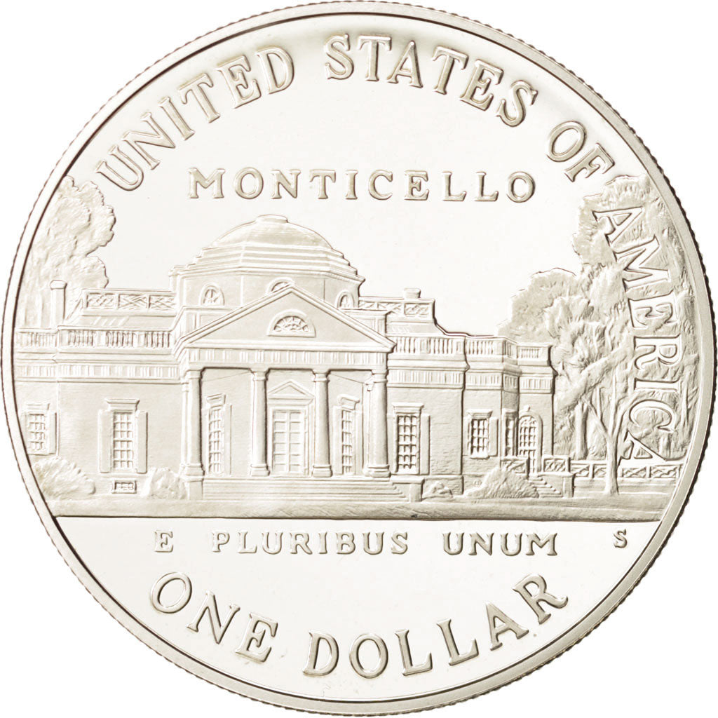 United States, Dollar, 1993, Jefferson, Proof, Silver, KM:249