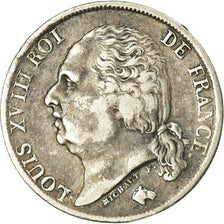 Moneta, Francja, Louis XVIII, Louis XVIII, Franc, 1820, Bordeaux, VF(30-35)