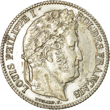 Moneta, Francja, Louis-Philippe, Franc, 1836, Rouen, AU(50-53), Srebro