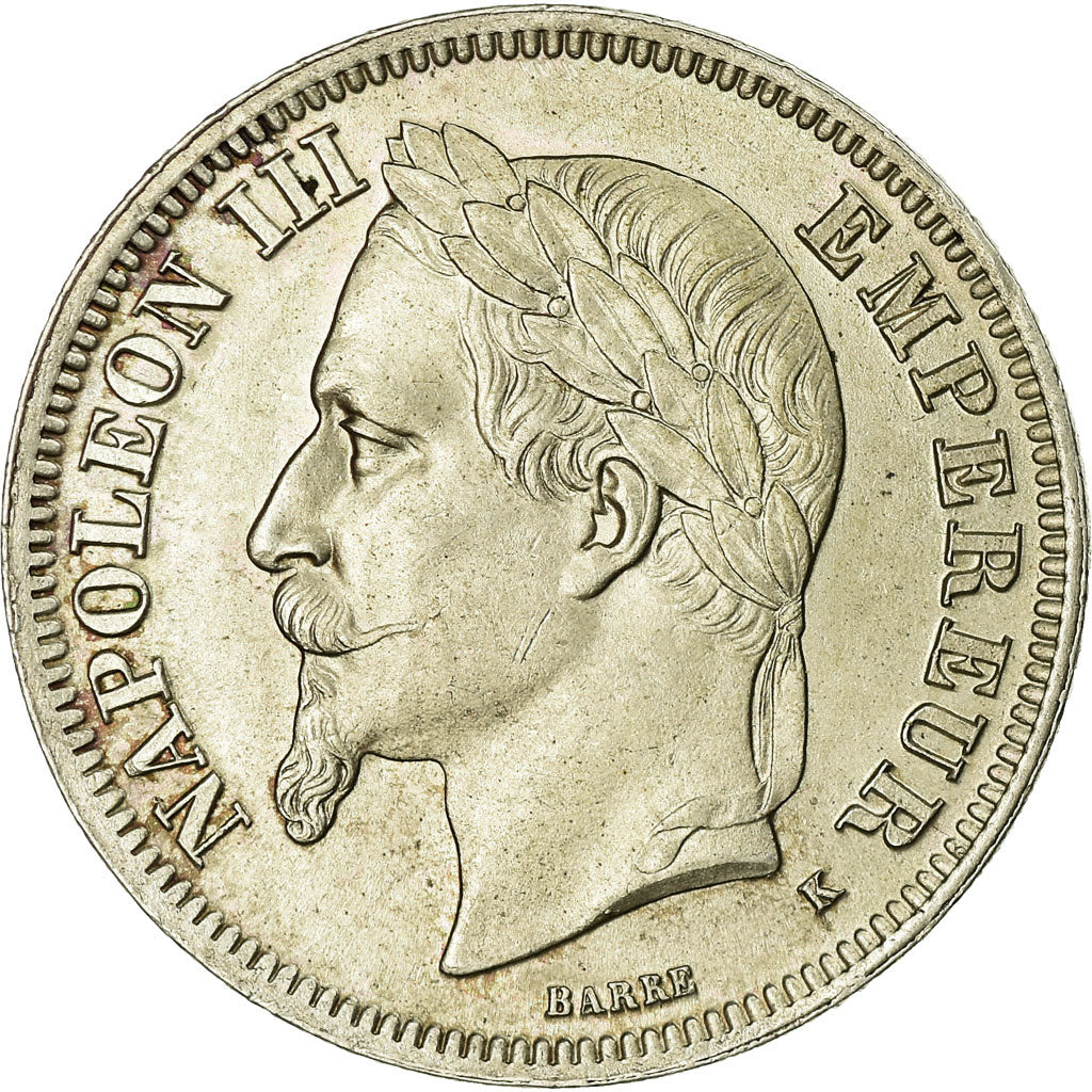 Moneda, Francia, Napoleon III, Napoléon III, 2 Francs, 1866, Bordeaux, EBC