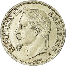 Moneda, Francia, Napoleon III, Napoléon III, 2 Francs, 1866, Bordeaux, EBC