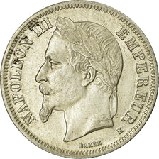 Monnaie, France, Napoleon III, Napoléon III, 2 Francs, 1867, Bordeaux, TTB