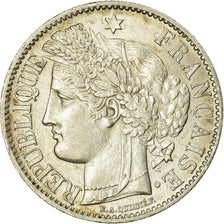 Coin, France, Cérès, 2 Francs, 1887, Paris, AU(55-58), Silver, KM:817.1