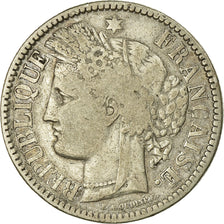 Coin, France, Cérès, 2 Francs, 1871, Bordeaux, VF(20-25), Silver, KM:816.2