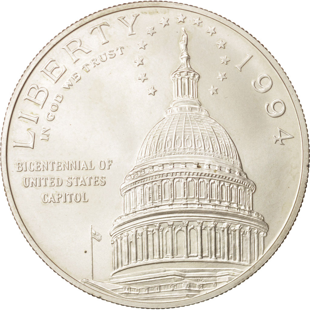 United States, Dollar, 1994, Capitol, Silver, KM:253