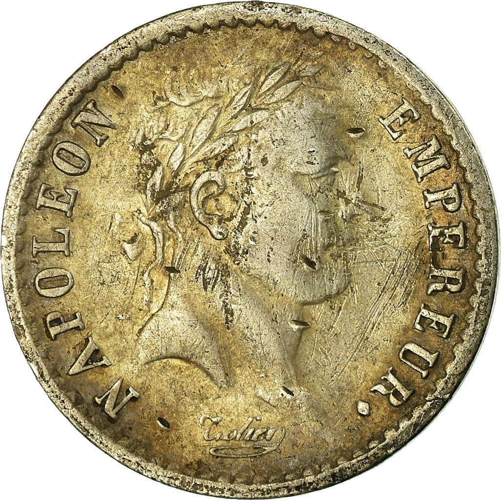 Münze, Frankreich, Napoléon I, 1/2 Franc, 1813, Lille, S+, Silber, KM:691.15