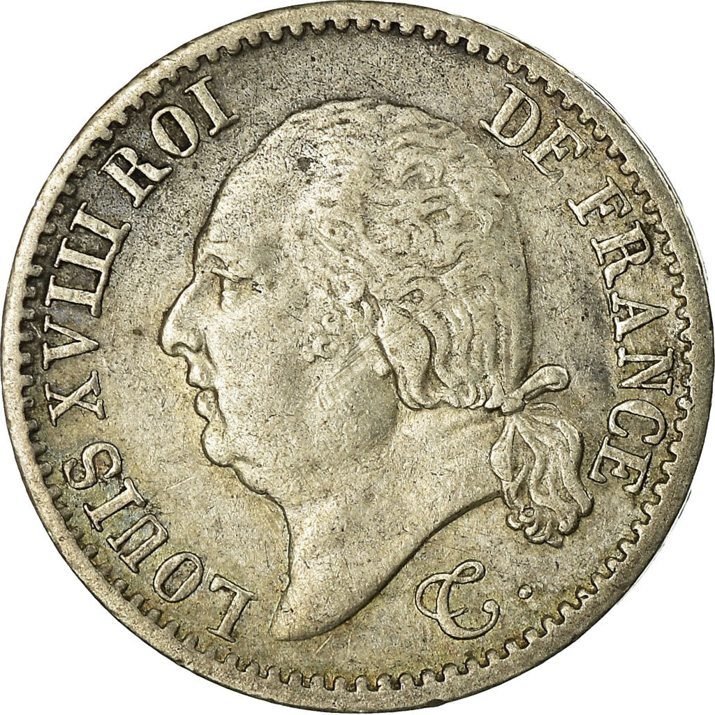 Monnaie, France, Louis XVIII, Louis XVIII, 1/4 Franc, 1822, Lille, TTB, Argent