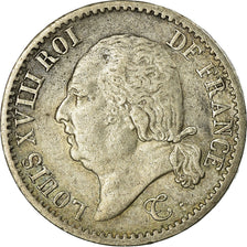 Monnaie, France, Louis XVIII, Louis XVIII, 1/4 Franc, 1822, Lille, TTB, Argent