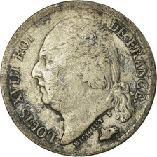 Moneda, Francia, Louis XVIII, Louis XVIII, 1/2 Franc, 1817, Bordeaux, BC+