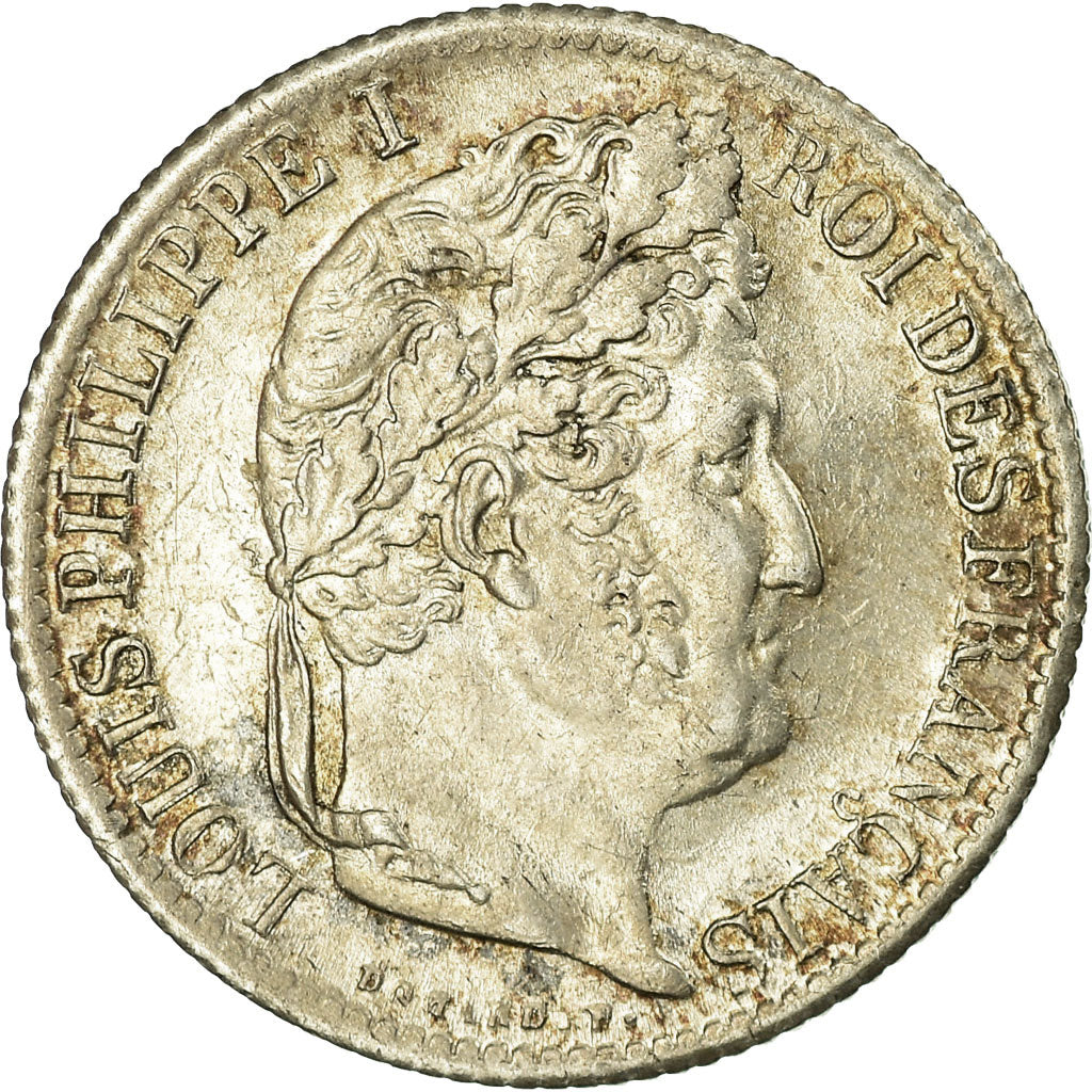 Coin, France, Louis-Philippe, 1/2 Franc, 1831, Bordeaux, AU(50-53), Silver