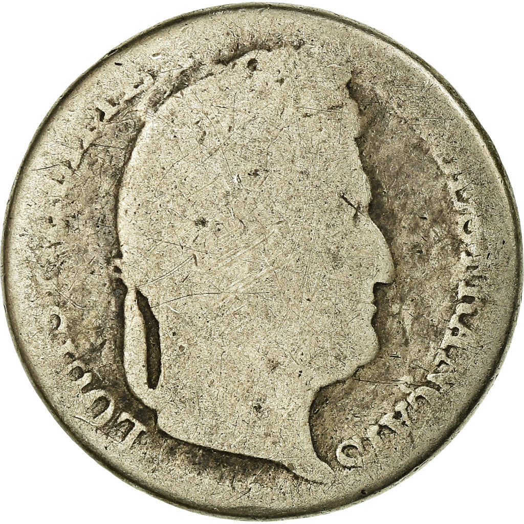Coin, France, Louis-Philippe, 50 Centimes, 1845, Bordeaux, VG(8-10), Silver
