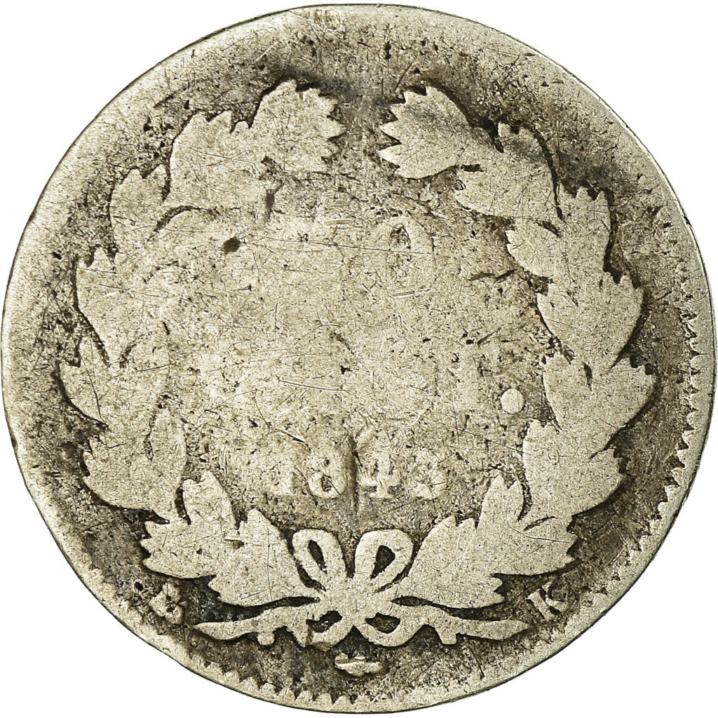 Coin, France, Louis-Philippe, 50 Centimes, 1845, Bordeaux, VG(8-10), Silver