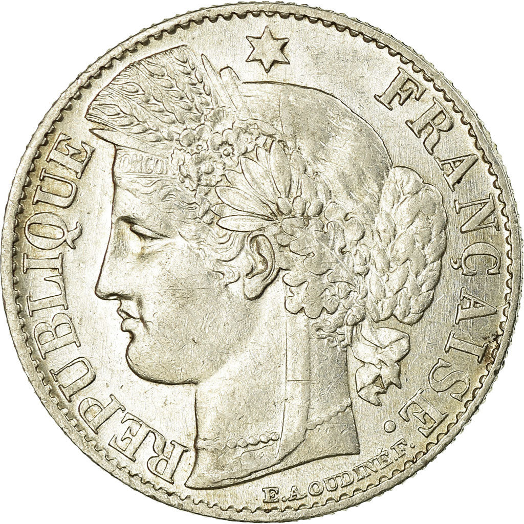 Coin, France, Cérès, 50 Centimes, 1895, Paris, AU(55-58), Silver, KM:834.1