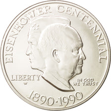 United States, Dollar, 1990, Eisenhower, Silver, KM:227