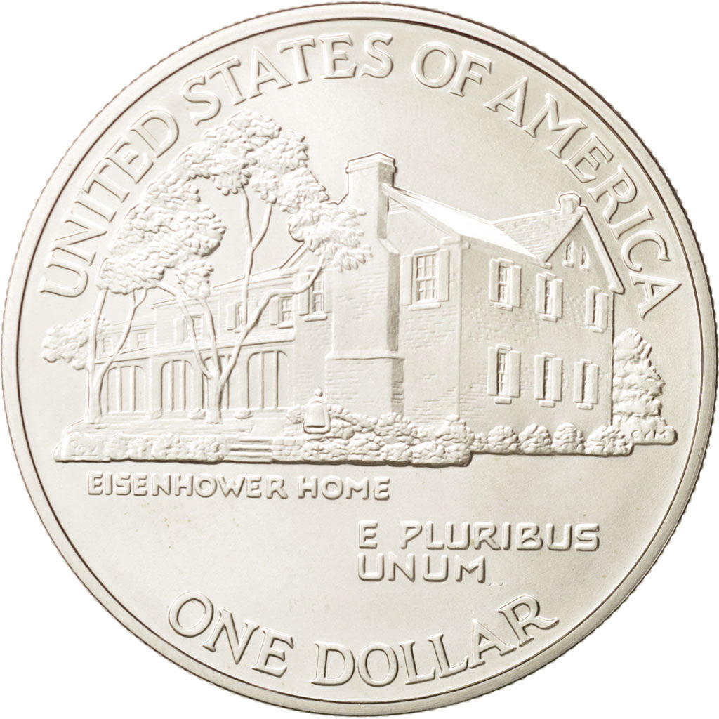 United States, Dollar, 1990, Eisenhower, Silver, KM:227