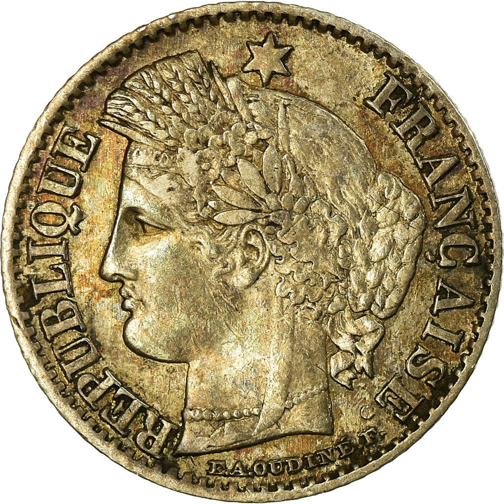 Monnaie, France, Cérès, 20 Centimes, 1850, Bordeaux, TB+, Argent, Gadoury:303