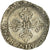 Monnaie, France, Henri III, Franc au Col Plat, 1578, Bordeaux, TB+, Argent