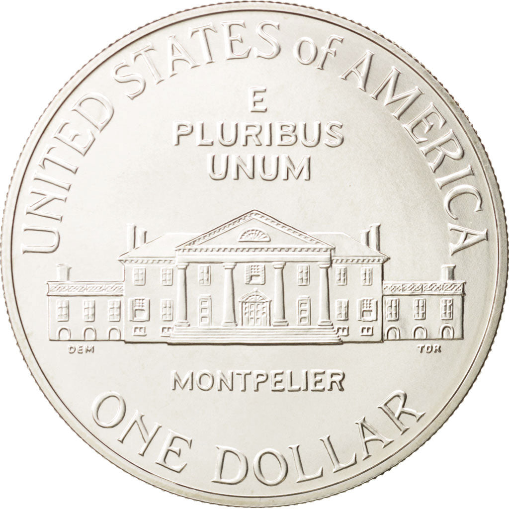 United States, Dollar, 1993, Madison, Silver, KM:241