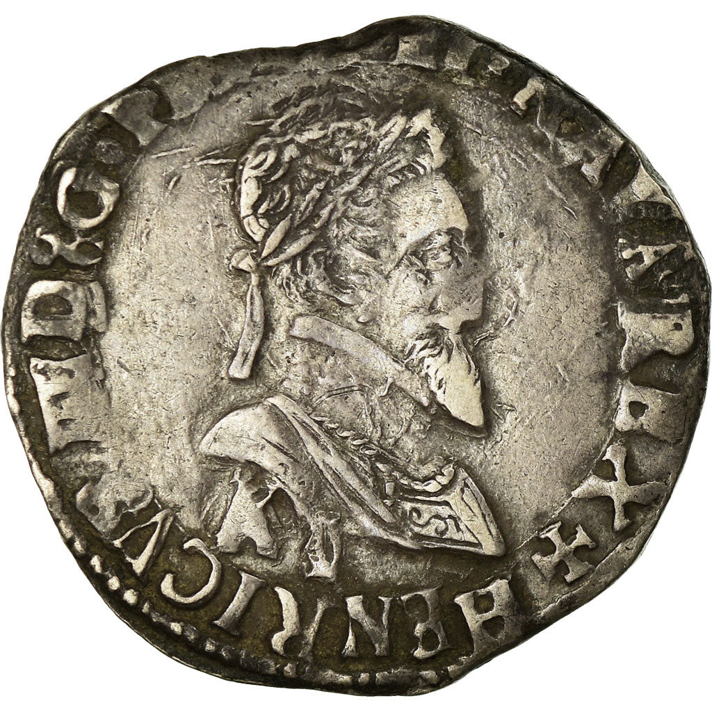 Munten, Frankrijk, Demi Franc, 1604, Bordeaux, FR+, Zilver, Sombart:4748