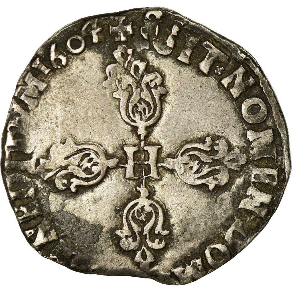 Munten, Frankrijk, Demi Franc, 1604, Bordeaux, FR+, Zilver, Sombart:4748