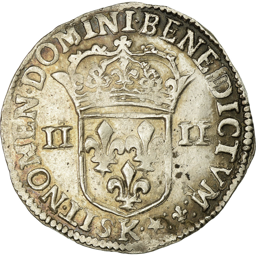 Coin, France, Louis XIV, 1/4 Écu, frappé au marteau, 1/4 Ecu, 1647, Bordeaux