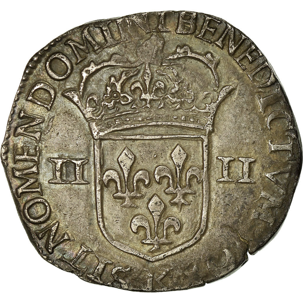 Moeda, França, Louis XIV, 1/4 Écu, frappé au marteau, 1/4 Ecu, 1645