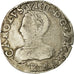 Moneta, Francia, Charles IX, Teston, 1563, Bordeaux, MB+, Argento, Sombart:4602