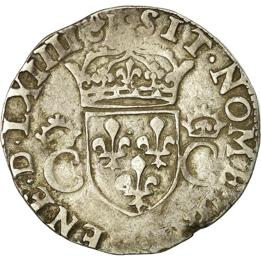 Coin, France, Charles IX, Teston, 1564, Bordeaux, VF(30-35), Silver