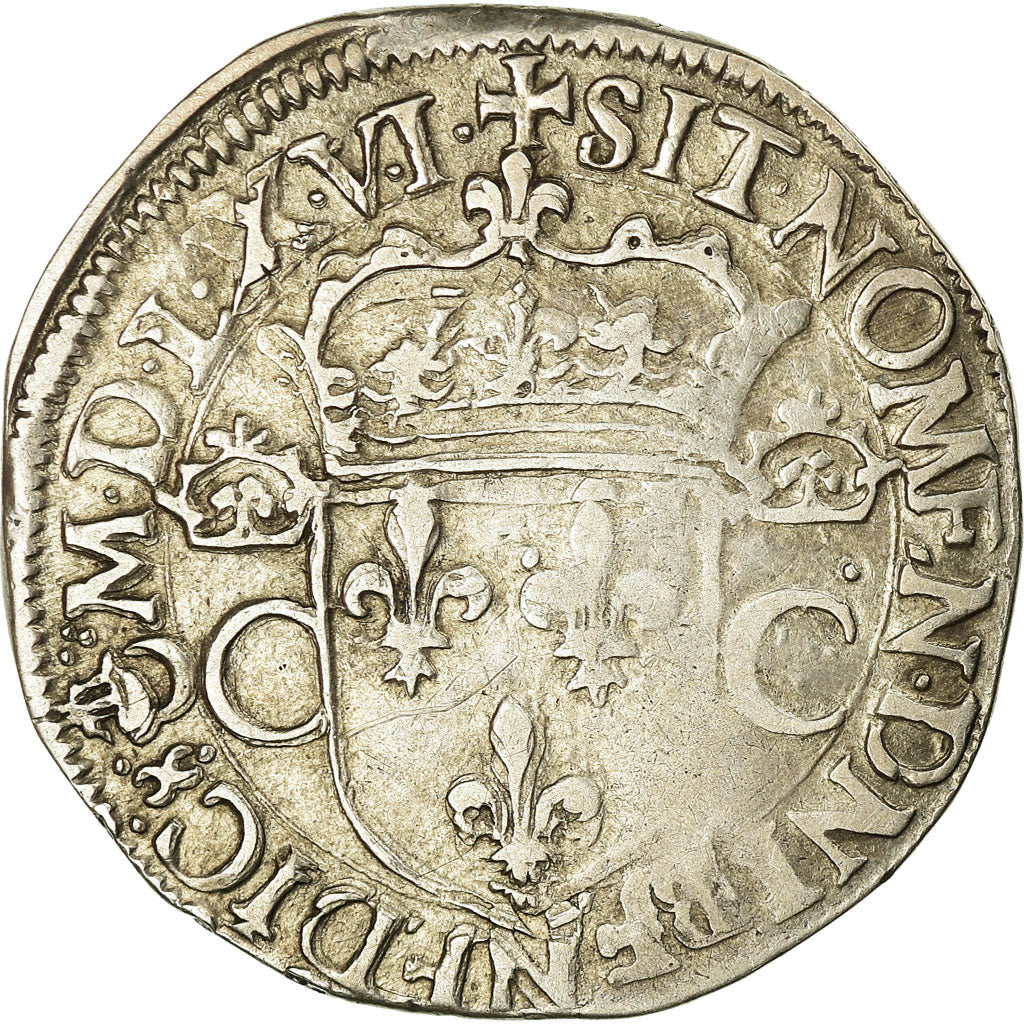 Monnaie, France, Charles IX, Teston, 1566, Bordeaux, TB+, Argent, Sombart:4602