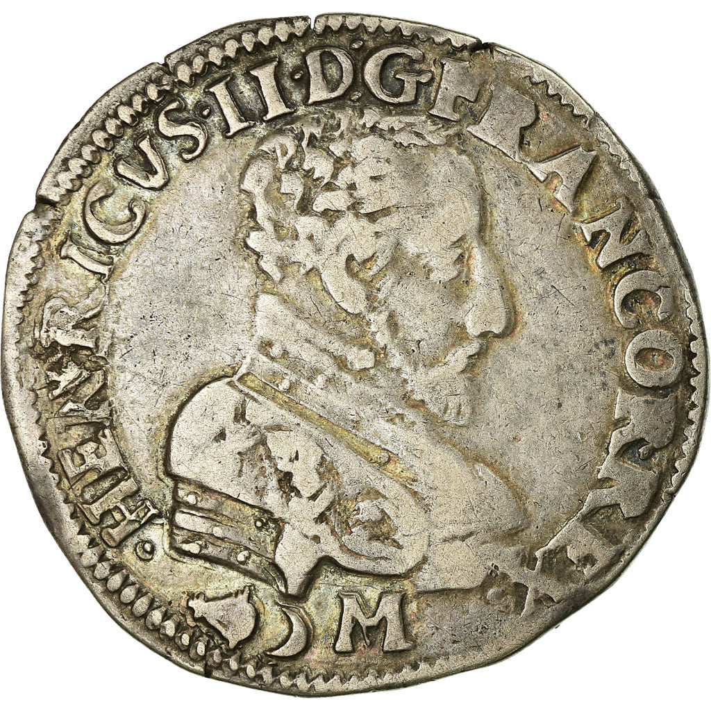 Coin, France, Teston, 1559, Bordeaux, EF(40-45), Silver, Sombart:4566