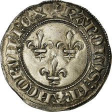 Coin, France, Charles VI, Gros aux lis, Tournai, AU(55-58), Billon, Duplessy:381
