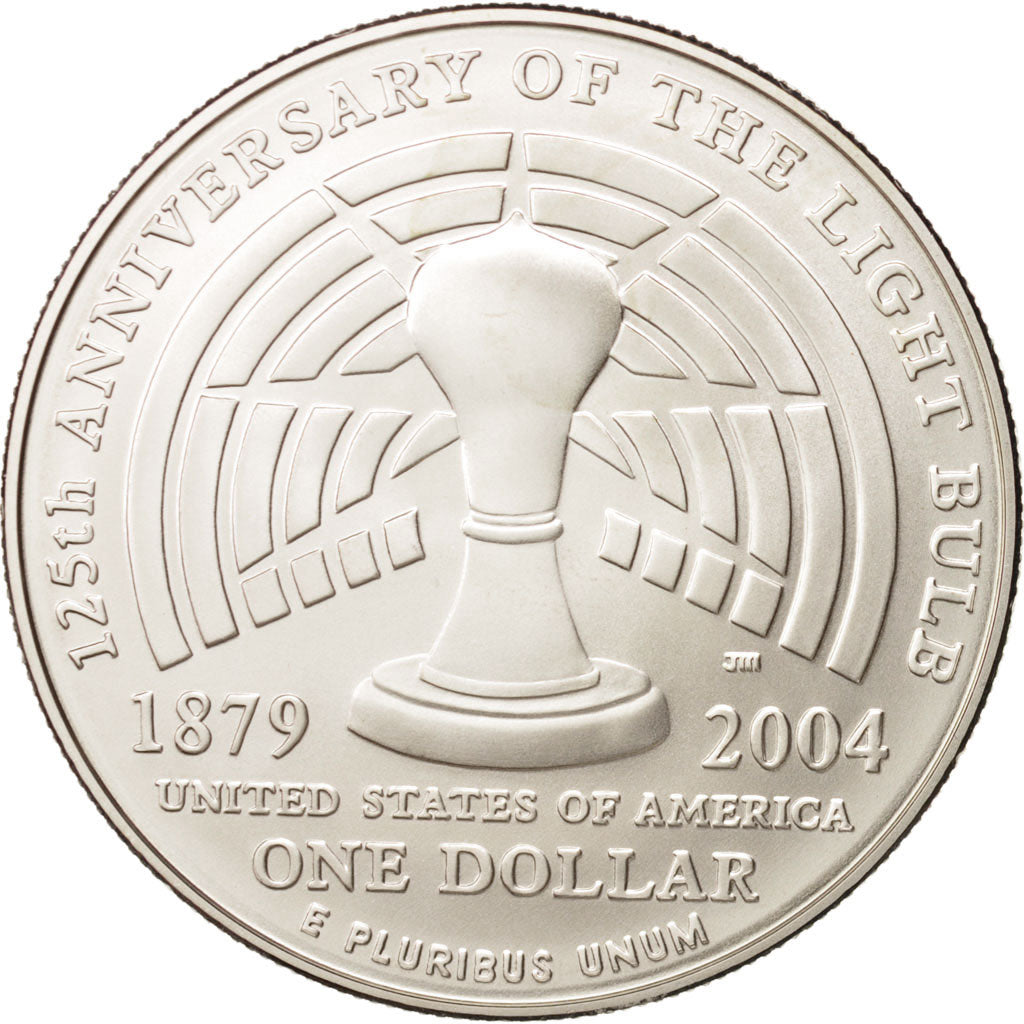 United States, Dollar, 2004, Edison, Silver, KM:362