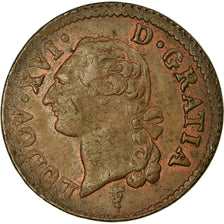 Moneta, Francja, Louis XVI, Sol ou sou, Sol, 1789, Bordeaux, EF(40-45), Miedź