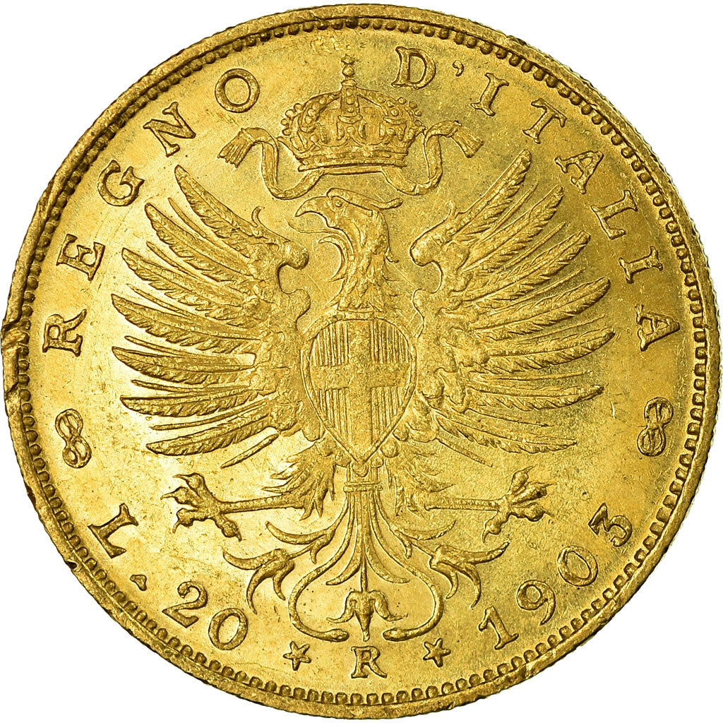 Monnaie, Italie, Vittorio Emanuele III, 20 Lire, 1903, Rome, SUP, Or, KM:37.1