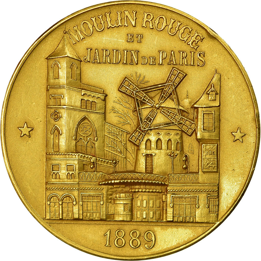 França, Medal, Moulin Rouge et Jardins de Paris à OLLER, 1899, Roedel, MS(63)