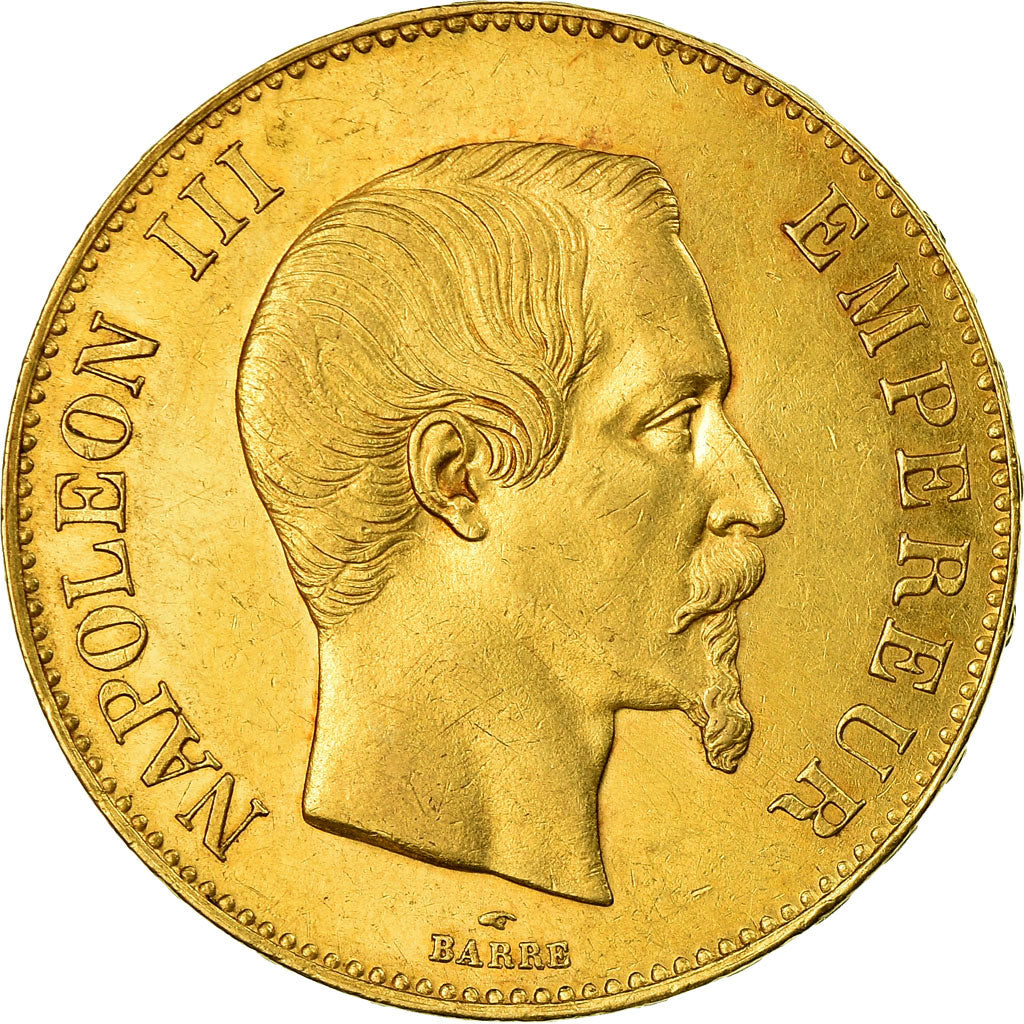 Munten, Frankrijk, Napoleon III, Napoléon III, 100 Francs, 1858, Paris, ZF+