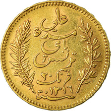 Monnaie, Tunisie, Ali Bey, 20 Francs, 1899, Paris, TTB, Or, KM:227, Lecompte:453