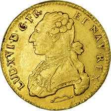 Coin, France, Louis XVI, Double louis d'or au buste habillé, 1776, Aix