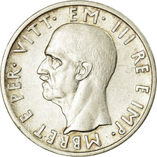 Monnaie, Albania, Vittorio Emanuele III, 5 Lek, 1939, Rome, TTB, Argent, KM:33
