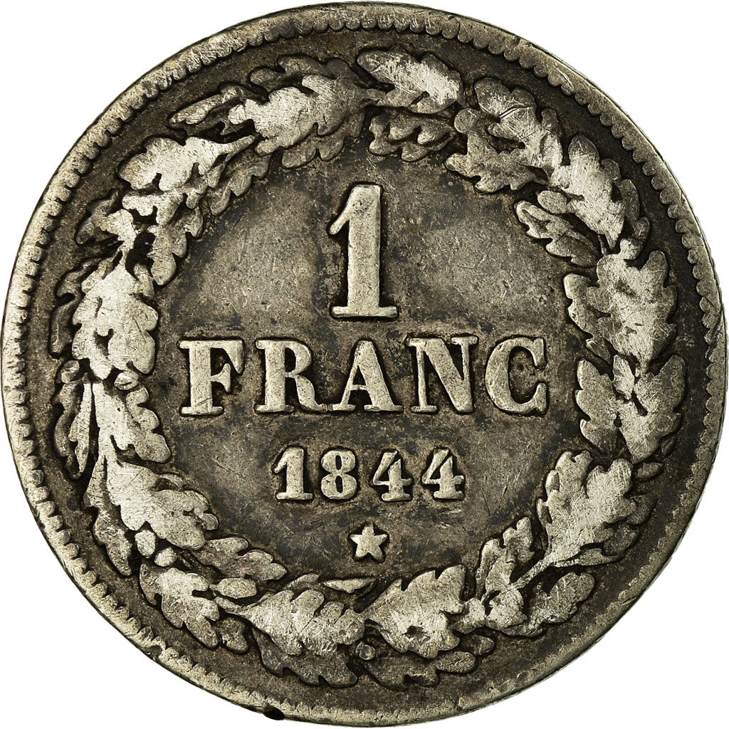 Coin, Belgium, Leopold I, Franc, 1844, VF(20-25), Silver, KM:7.1